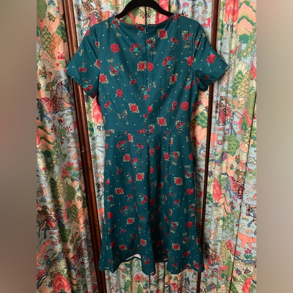 NWT Voodoo Vixen Cherry Floral Blossom Dress - Picture 6 of 7